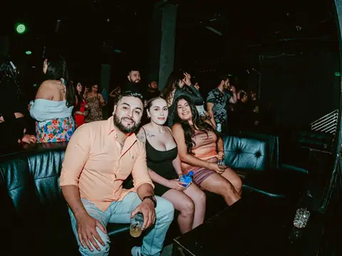 Packed dance floor with hands in the air under the lights at The Catwalk Club, Downtown LA (Sat 25 June)