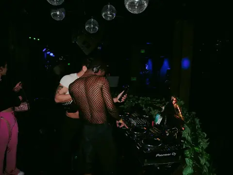 Packed dance floor with hands in the air under the lights at The Catwalk Club, Downtown LA (Fri 18 February)