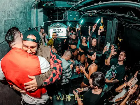 Guests posing for a photo during a club night at The Catwalk Club, DTLA (Fri 25 November)