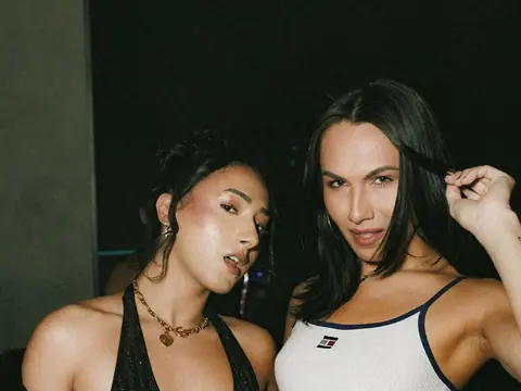 Guests posing for a photo during a club night at The Catwalk Club, DTLA (Fri 08 April)