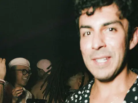Guests posing for a photo during a club night at The Catwalk Club, DTLA (Fri 08 April)