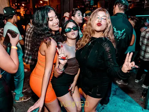 Guests posing for a photo during a club night at The Catwalk Club, DTLA (Fri 25 November)