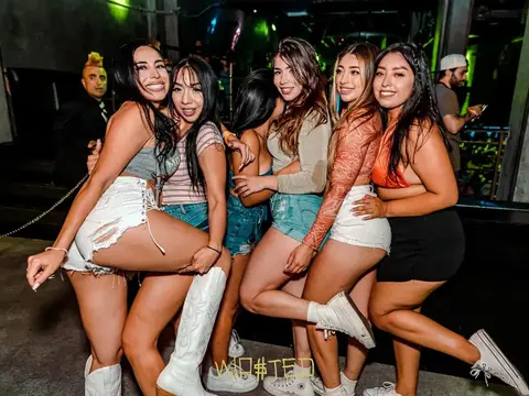Guests posing for a photo during a club night at The Catwalk Club, DTLA (Fri 17 June)