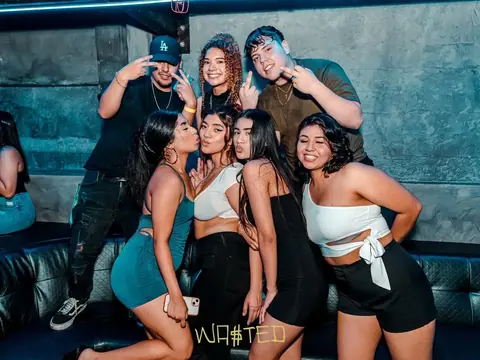 Guests posing for a photo during a club night at The Catwalk Club, DTLA (Fri 17 June)
