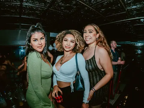 Guests posing for a photo during a club night at The Catwalk Club, DTLA (Sat 25 June)