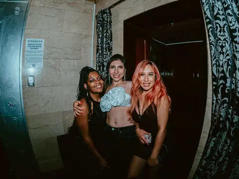 Guests posing for a photo during a club night at The Catwalk Club, DTLA (Sat 25 June)
