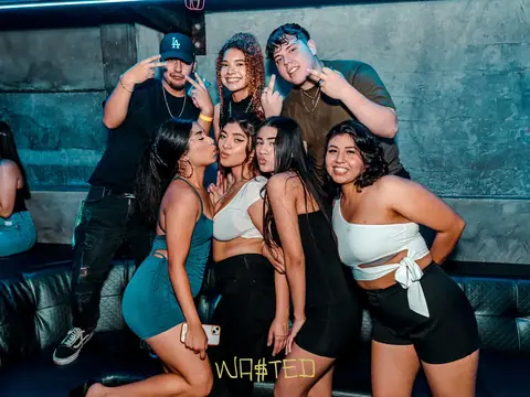 Guests posing for a photo during a club night at The Catwalk Club, DTLA (Fri 17 June)