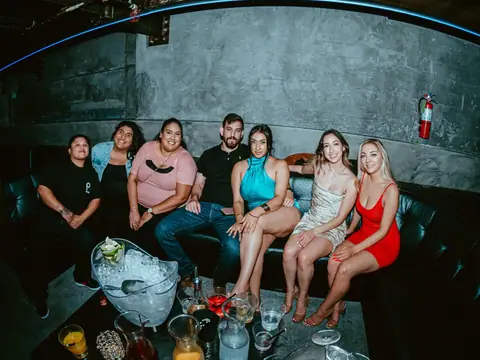 Guests posing for a photo during a club night at The Catwalk Club, DTLA (Sat 25 June)