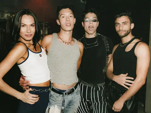 Guests posing for a photo during a club night at The Catwalk Club, DTLA (Fri 08 April)