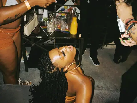 Guests posing for a photo during a club night at The Catwalk Club, DTLA (Sat 11 June)