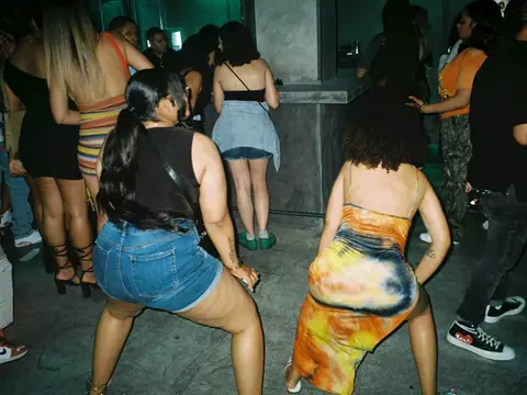 Guests posing for a photo during a club night at The Catwalk Club, DTLA (Sat 11 June)