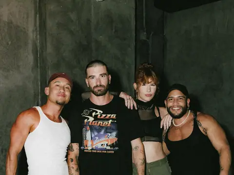 Guests posing for a photo during a club night at The Catwalk Club, DTLA (Fri 08 April)