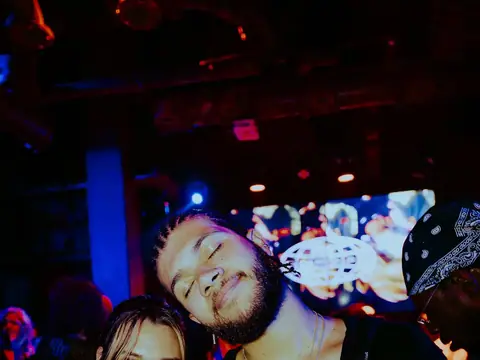Guests posing for a photo during a club night at The Catwalk Club, DTLA (Tue 02 April)