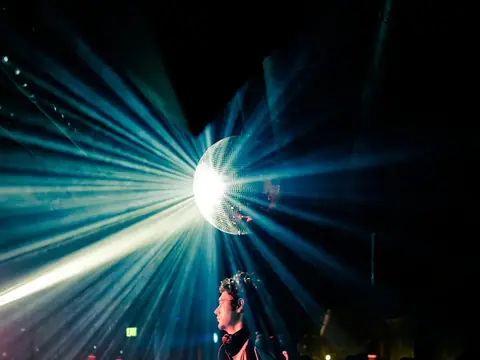 Laser and moving-beam light show over the dance floor at The Catwalk Club (Fri 22 October)