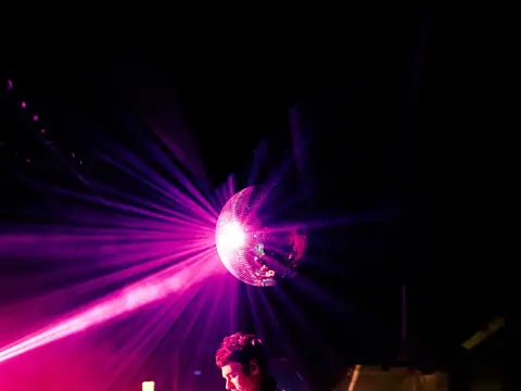 Laser and moving-beam light show over the dance floor at The Catwalk Club (Fri 22 October)