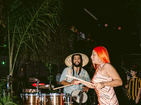 Tropical-themed night with plants and green lighting at The Catwalk Club (Thu 28 October)